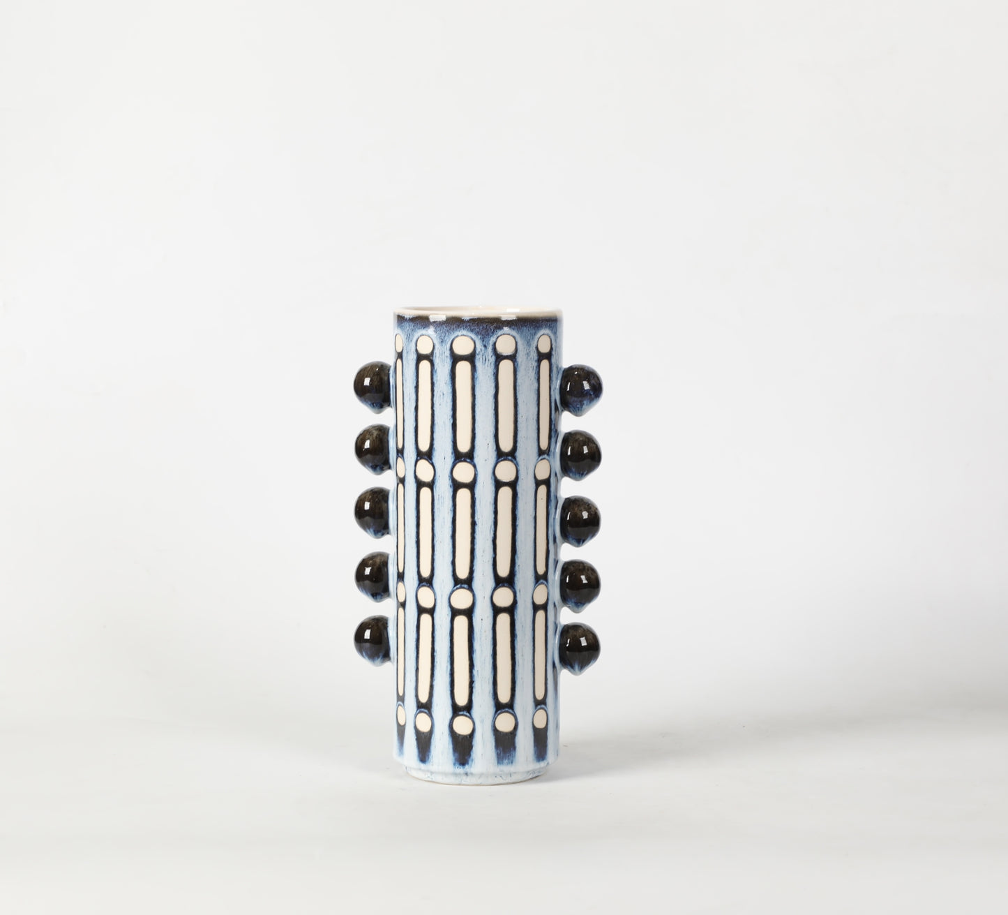 Ceramic vase - the blue bamboo